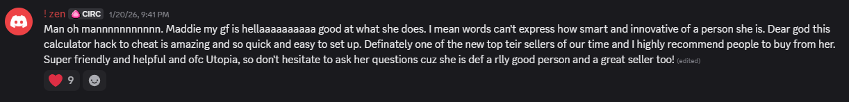 Customer vouch screenshot 1